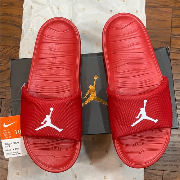 JORDAN BREAK SLIDE Gym Red/White - Picture 5 of 16